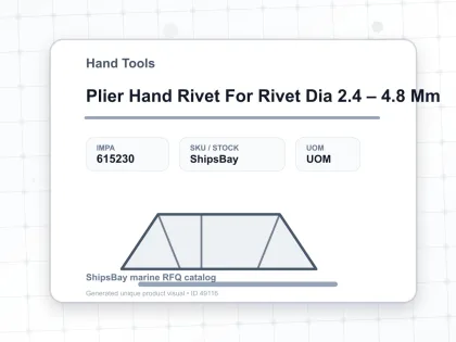 Plier Hand Rivet For Rivet Dia 2.4 – 4.8 Mm - Hand Tools - IMPA 615230