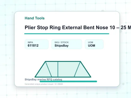 Plier Stop Ring External Bent Nose 10 – 25 Mm 150 Mm - Hand Tools - IMPA 611812