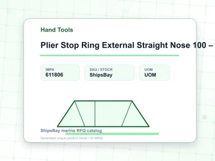 Plier Stop Ring External Straight Nose 100 – 130 Mm 325 Mm - Hand Tools - IMPA 611806