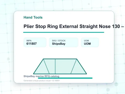 Plier Stop Ring External Straight Nose 130 – 200 Mm 450 Mm - Hand Tools - IMPA 611807