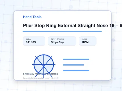 Plier Stop Ring External Straight Nose 19 – 60 Mm 175 Mm - Hand Tools - IMPA 611803