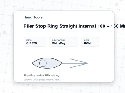 Plier Stop Ring Straight Internal 100 – 130 Mm 400 Mm - Hand Tools - IMPA 611826