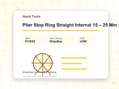 Plier Stop Ring Straight Internal 15 – 25 Mm 150 Mm - Hand Tools - IMPA 611822