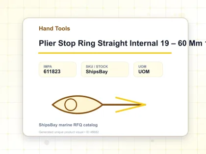 Plier Stop Ring Straight Internal 19 – 60 Mm 175 Mm - Hand Tools - IMPA 611823