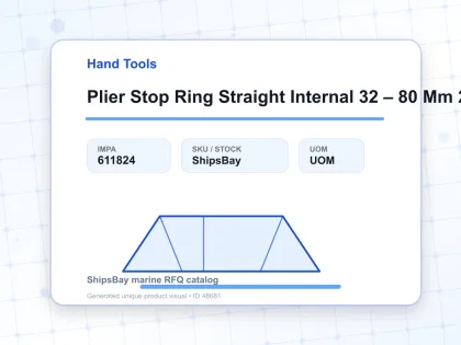 Plier Stop Ring Straight Internal 32 – 80 Mm 200 Mm - Hand Tools - IMPA 611824