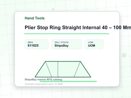 Plier Stop Ring Straight Internal 40 – 100 Mm 225 Mm - Hand Tools - IMPA 611825