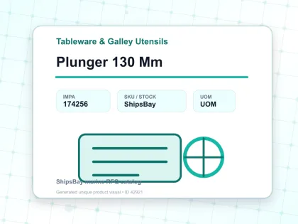 Plunger 130 Mm - Tableware & Galley Utensils - IMPA 174256
