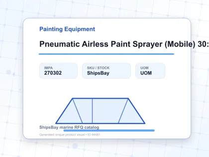 Pneumatic Airless Paint Sprayer (Mobile) 30:1 Complete With Hose And Gun Sempo - Painting Equipment - IMPA 270302
