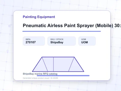 Pneumatic Airless Paint Sprayer (Mobile) 30:1 Complete With Hose And Gun Sempo - Painting Equipment - IMPA 270107