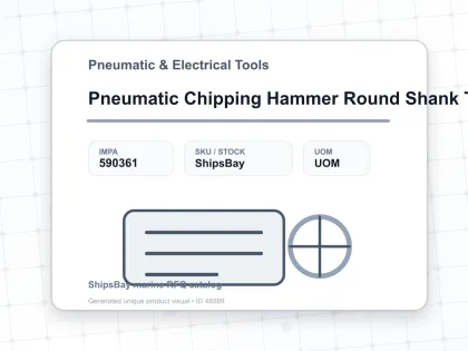 Pneumatic Chipping Hammer Round Shank Type 6410R - Pneumatic & Electrical Tools - IMPA 590361