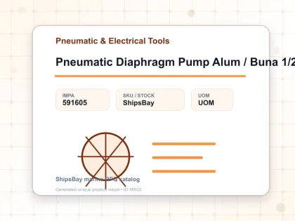 Pneumatic Diaphragm Pump Alum / Buna 1/2″ Sempo - Pneumatic & Electrical Tools - IMPA 591605
