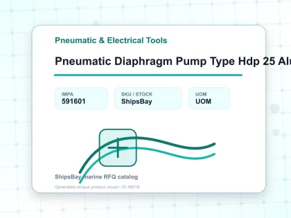 Pneumatic Diaphragm Pump Type Hdp 25 Alum / Buna 1″ - Pneumatic & Electrical Tools - IMPA 591601