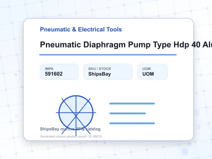 Pneumatic Diaphragm Pump Type Hdp 40 Alum / Buna 1 1/2″ Sempo - Pneumatic & Electrical Tools - IMPA 591602