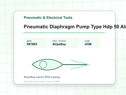 Pneumatic Diaphragm Pump Type Hdp 50 Alum / Buna 2″ Sempo - Pneumatic & Electrical Tools - IMPA 591603