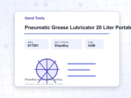 Pneumatic Grease Lubricator 20 Liter Portable - Hand Tools - IMPA 617501