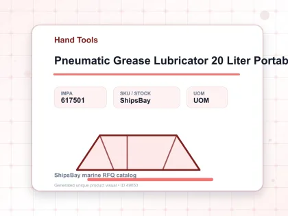 Pneumatic Grease Lubricator 20 Liter Portable - Hand Tools - IMPA 617501