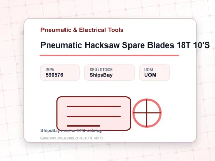 Pneumatic Hacksaw Spare Blades 18T 10’S - Pneumatic & Electrical Tools - IMPA 590576
