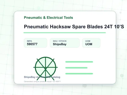 Pneumatic Hacksaw Spare Blades 24T 10’S - Pneumatic & Electrical Tools - IMPA 590577