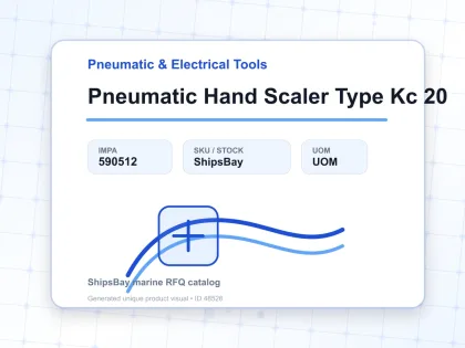 Pneumatic Hand Scaler Type Kc 20 - Pneumatic & Electrical Tools - IMPA 590512