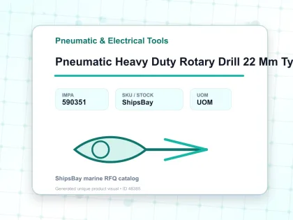 Pneumatic Heavy Duty Rotary Drill 22 Mm Type Rd 23 - Pneumatic & Electrical Tools - IMPA 590351