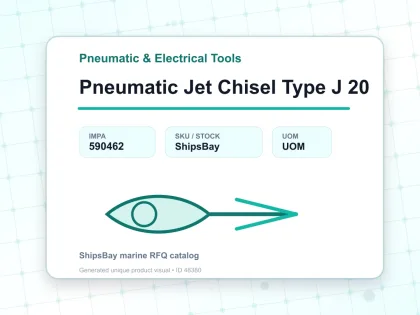 Pneumatic Jet Chisel Type J 20 - Pneumatic & Electrical Tools - IMPA 590462