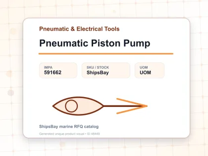 Pneumatic Piston Pump - Pneumatic & Electrical Tools - IMPA 591662