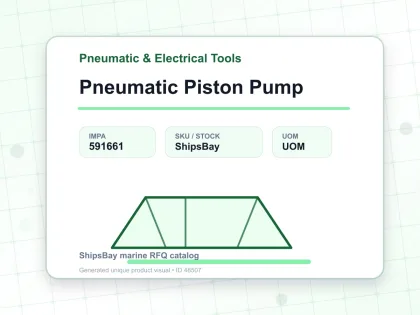 Pneumatic Piston Pump - Pneumatic & Electrical Tools - IMPA 591661