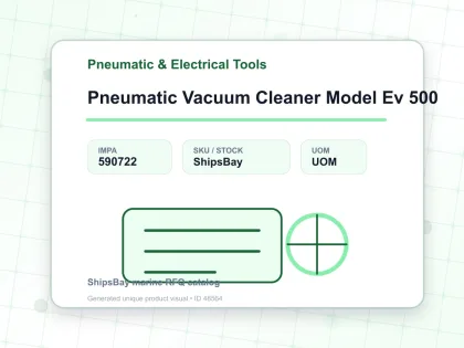 Pneumatic Vacuum Cleaner Model Ev 500 - Pneumatic & Electrical Tools - IMPA 590722