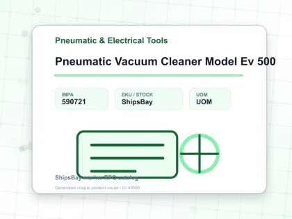 Pneumatic Vacuum Cleaner Model Ev 500 - Pneumatic & Electrical Tools - IMPA 590721