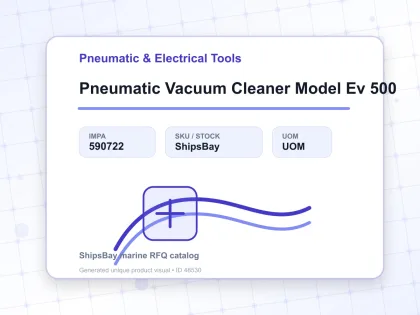 Pneumatic Vacuum Cleaner Model Ev 500 - Pneumatic & Electrical Tools - IMPA 590722