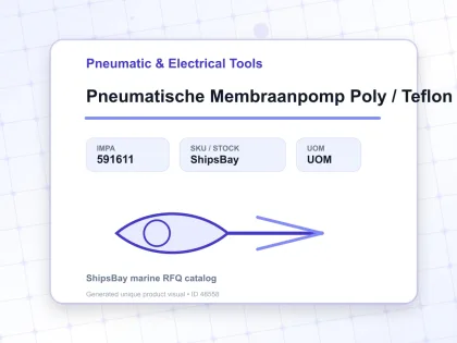 Pneumatische Membraanpomp Poly / Teflon 1/2″ - Pneumatic & Electrical Tools - IMPA 591611