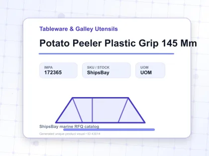 Potato Peeler Plastic Grip 145 Mm - Tableware & Galley Utensils - IMPA 172365