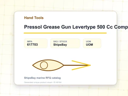 Pressol Grease Gun Levertype 500 Cc Complete - Hand Tools - IMPA 617703