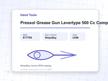 Pressol Grease Gun Levertype 500 Cc Complete - Hand Tools - IMPA 617704