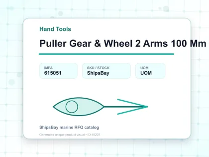 Puller Gear & Wheel 2 Arms 100 Mm - Hand Tools - IMPA 615051