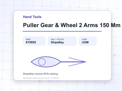Puller Gear & Wheel 2 Arms 150 Mm - Hand Tools - IMPA 615052