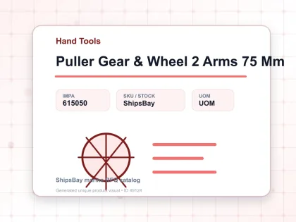 Puller Gear & Wheel 2 Arms 75 Mm - Hand Tools - IMPA 615050