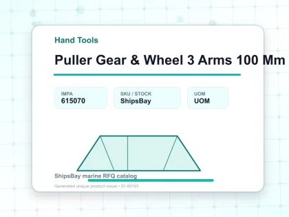 Puller Gear & Wheel 3 Arms 100 Mm - Hand Tools - IMPA 615070