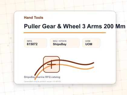Puller Gear & Wheel 3 Arms 200 Mm - Hand Tools - IMPA 615072