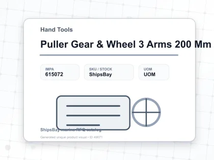 Puller Gear & Wheel 3 Arms 200 Mm - Hand Tools - IMPA 615072