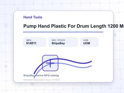 Pump Hand Plastic For Drum Length 1200 Mm - Hand Tools - IMPA 614011
