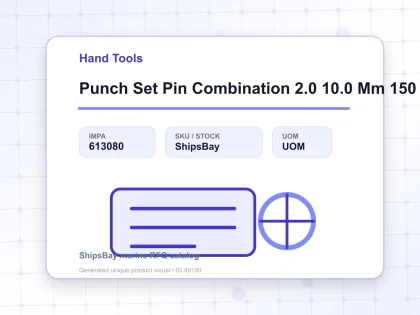 Punch Set Pin Combination 2.0 10.0 Mm 150 Mm 6’S - Hand Tools - IMPA 613080