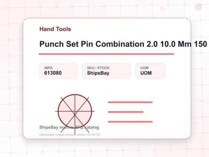 Punch Set Pin Combination 2.0 10.0 Mm 150 Mm 6’S - Hand Tools - IMPA 613080