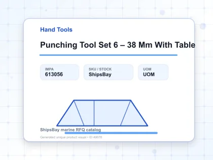 Punching Tool Set 6 – 38 Mm With Table - Hand Tools - IMPA 613056