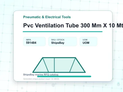 Pvc Ventilation Tube 300 Mm X 10 Mtr - Pneumatic & Electrical Tools - IMPA 591484