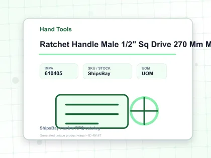 Ratchet Handle Male 1/2″ Sq Drive 270 Mm Mannesmann - Hand Tools - IMPA 610405