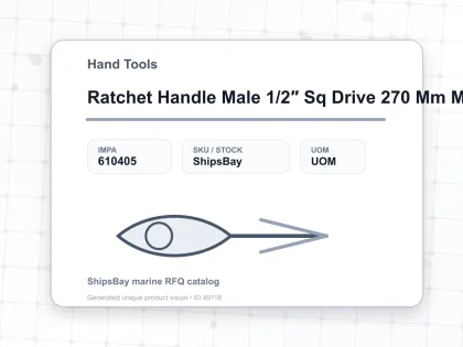Ratchet Handle Male 1/2″ Sq Drive 270 Mm Mannesmann - Hand Tools - IMPA 610405