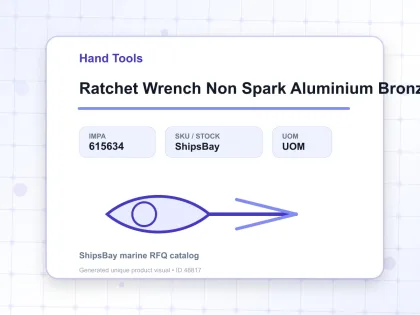 Ratchet Wrench Non Spark Aluminium Bronze 41 Mm - Hand Tools - IMPA 615634