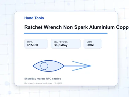 Ratchet Wrench Non Spark Aluminium Copper Alloy 17 Mm - Hand Tools - IMPA 615630