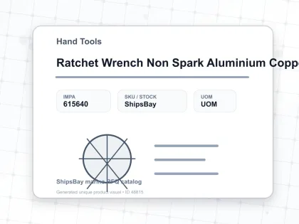 Ratchet Wrench Non Spark Aluminium Copper Alloy 17 Mm - Hand Tools - IMPA 615640